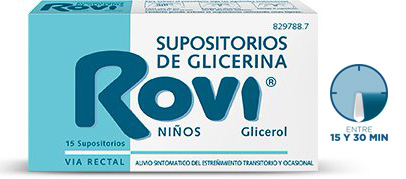 Supositorios de glicerina Rovi para niños